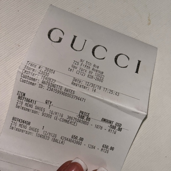 Men Gucci sneakers size 12 barely worn still in good condition - Picture 5 of 6